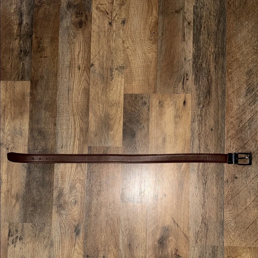 Boys Black/Brown Reversible Leather Belt Small